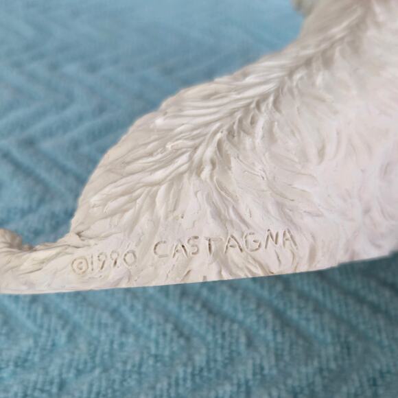 Vintage 1988 Castagna Sitting West Highland White Terrier Figure Made in Italy - Picture 6 of 9